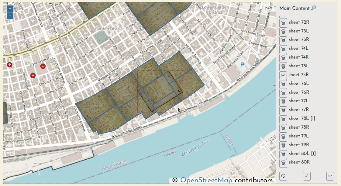 The multitrim interface.