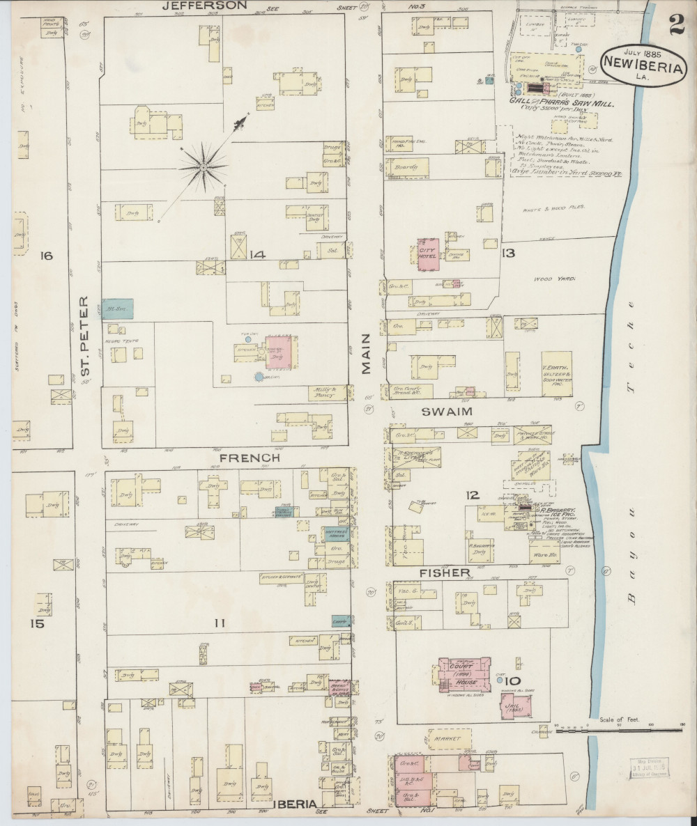 Sheet 2 of New Iberia, La., 1885