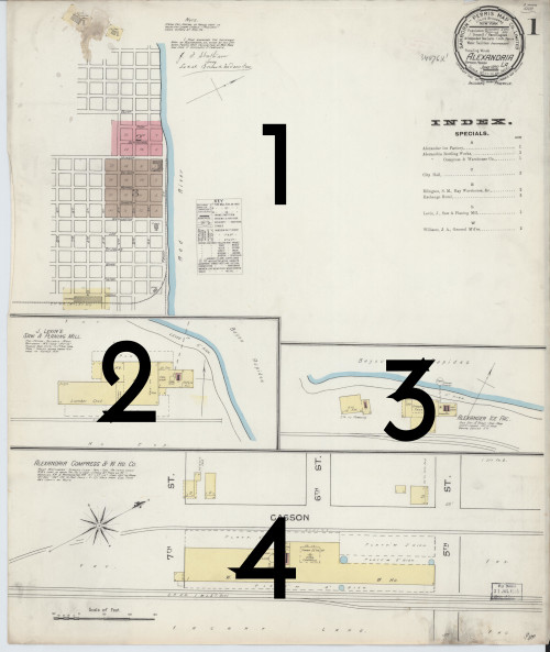 This map must be split into four new documents.